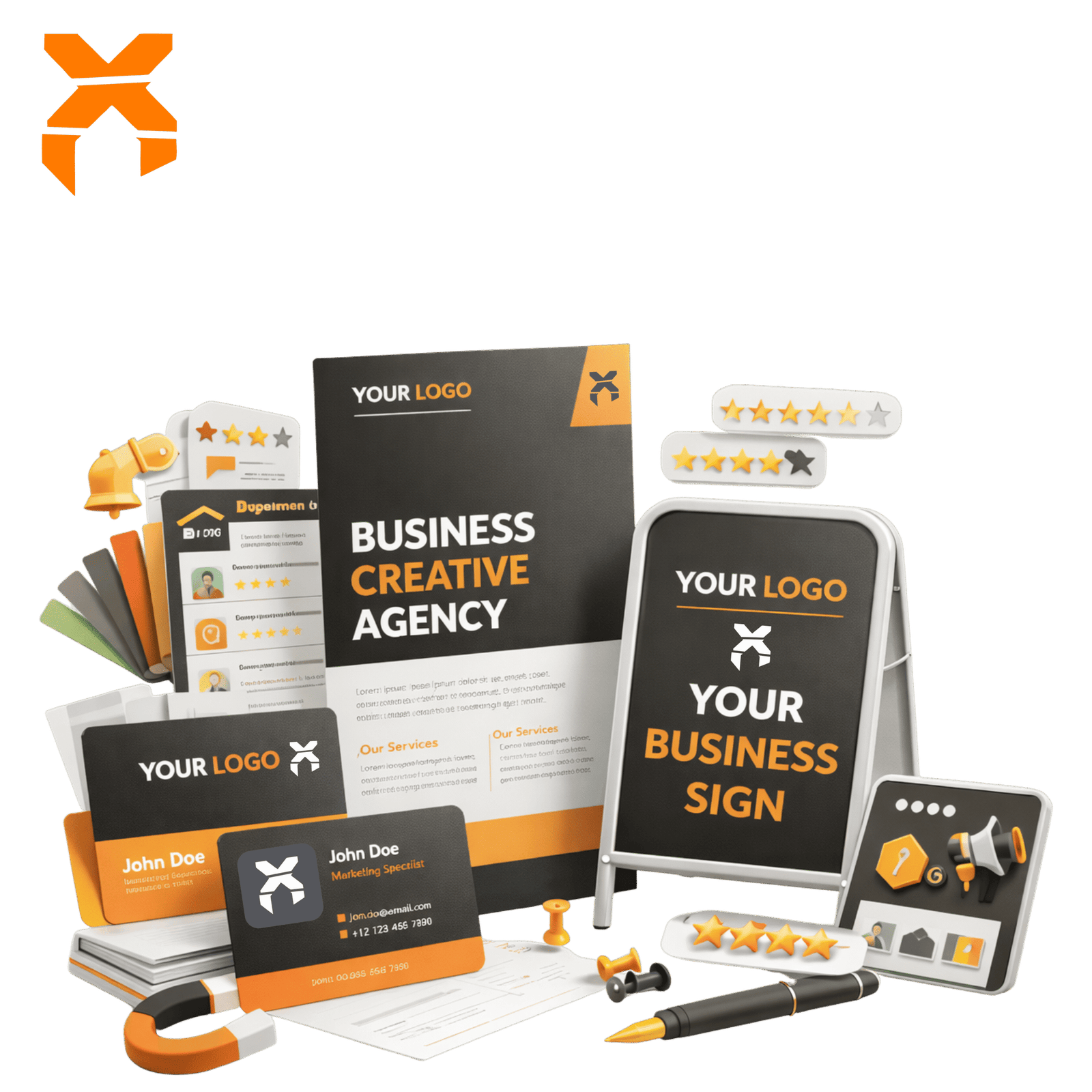 Business Card, Flyer & Signage Design